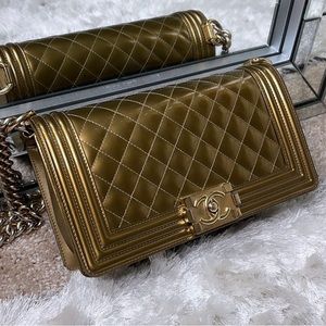 Chanel limited edition gold bag